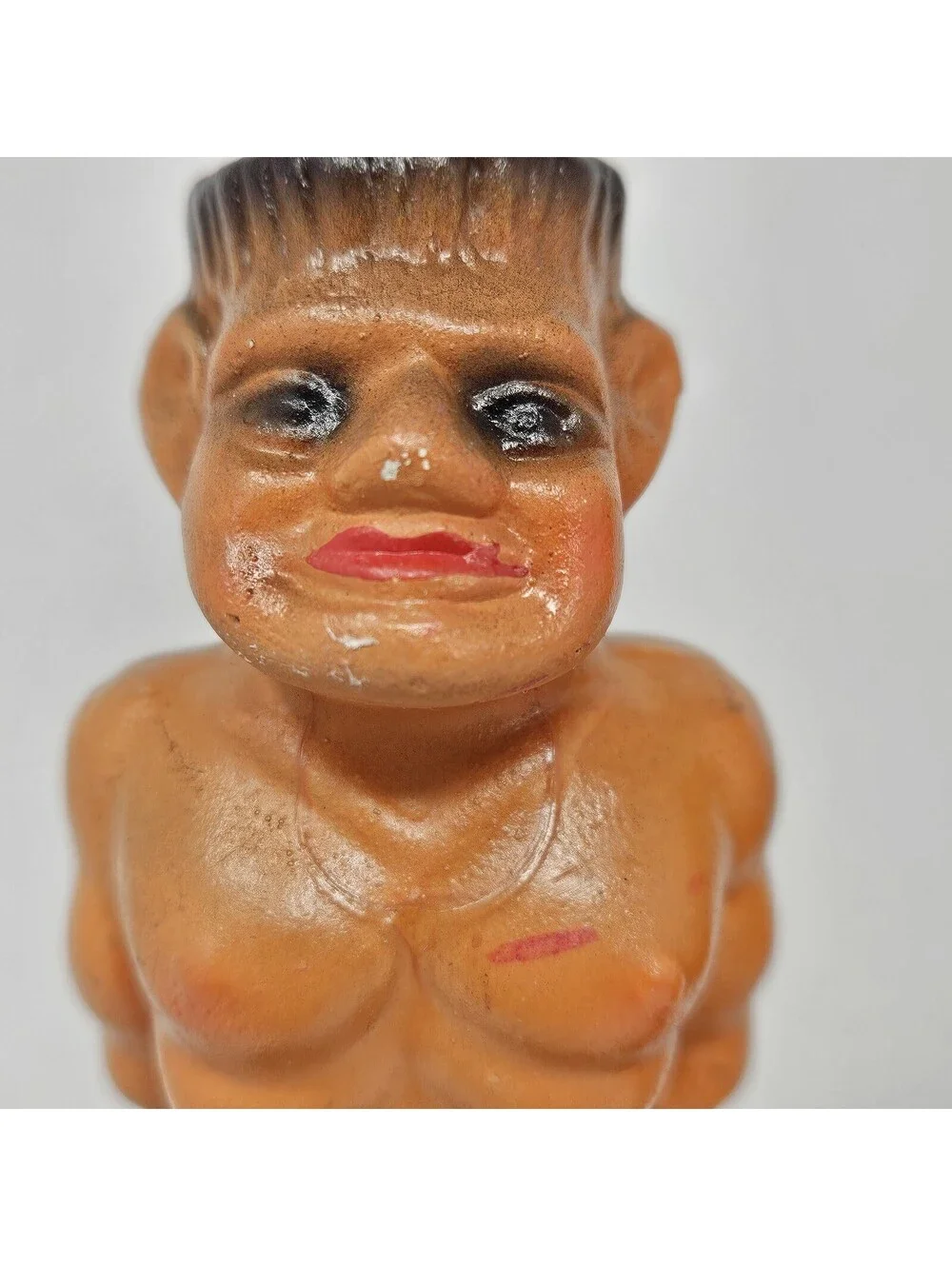 Old Adam and Eve Salt & Pepper Shakers Novelty Risqué Vintage MCM 1950's Pair